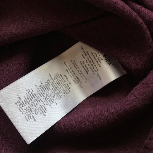 VERO MODA 'CLEA' CORDUROY SKIRT - Picture 13 of 13